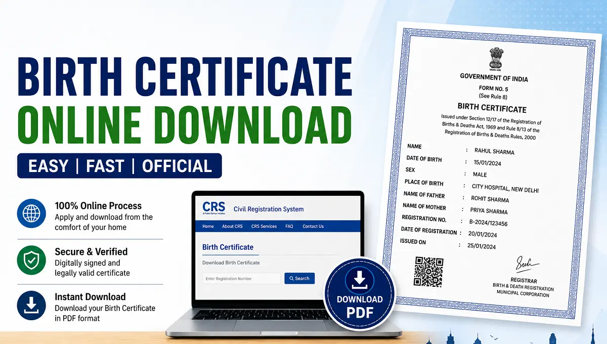 Birth Certificate Online Download
