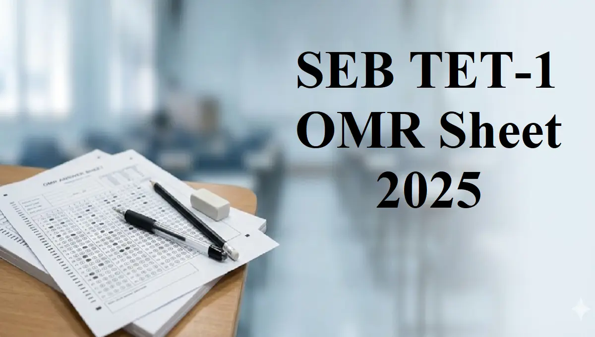 SEB TET-1 OMR Sheet 2025