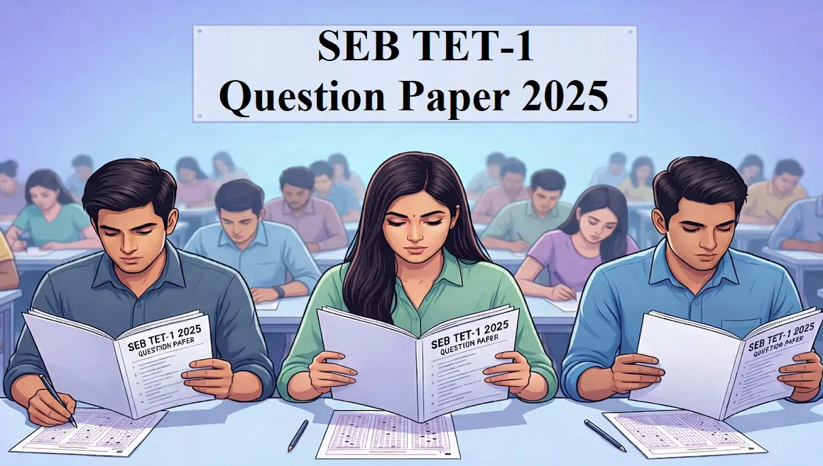 SEB TET-1 Question Paper 2025