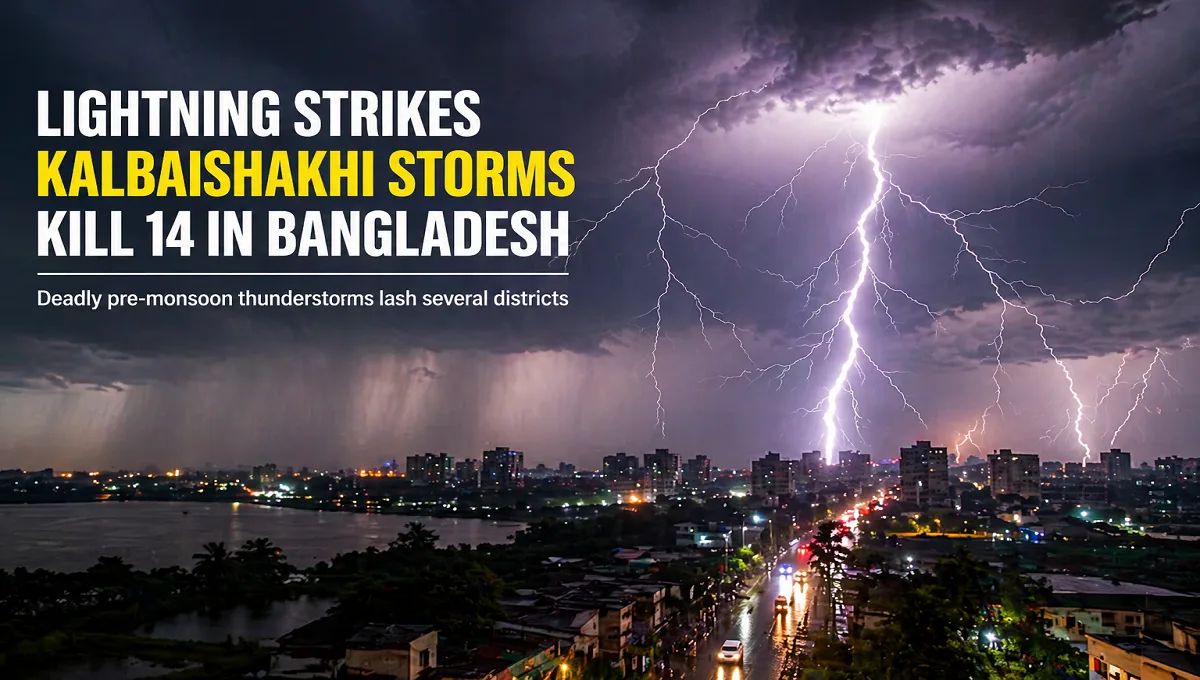 Bangladesh lightning strikes Kalbaishakhi storms