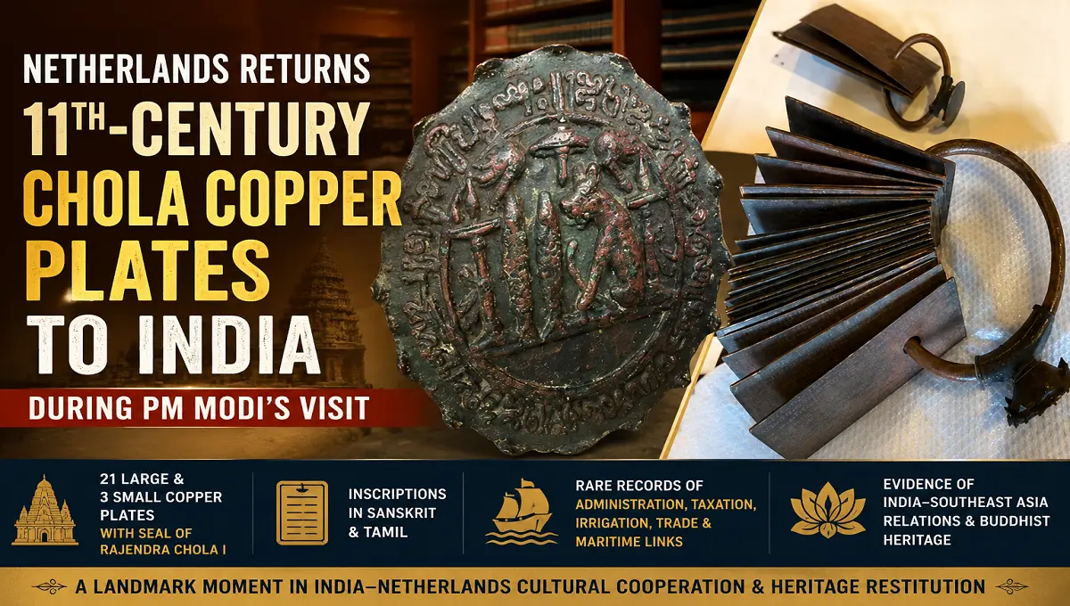 Chola Copper Plates Returned to India During PM Modi’s Netherlands Visit