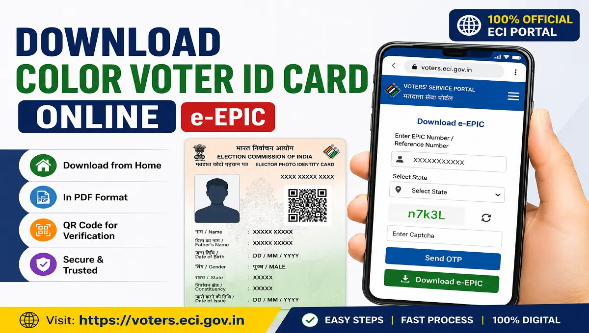 Download Color Voter ID Card Online 2026
