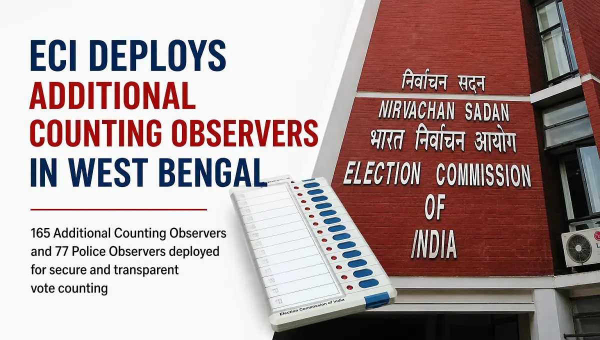 ECI Deploys Additional Counting Observers in West Bengal