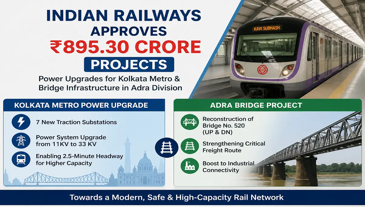 Indian Railways ₹895.30 Cr projects approved