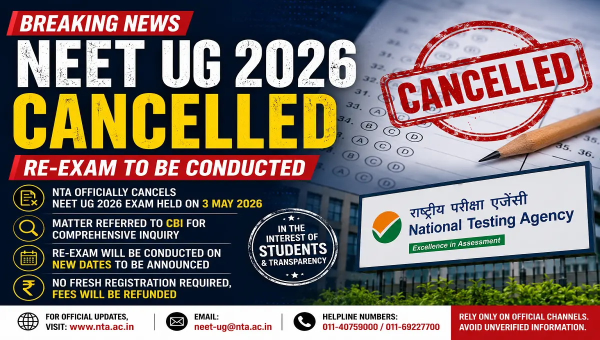 NEET UG 2026 Cancelled