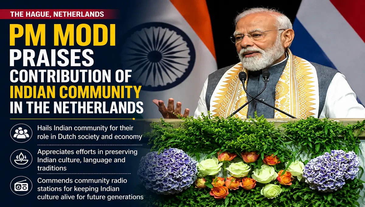 PM Modi Praises Contribution of Indian Community in the Netherlands