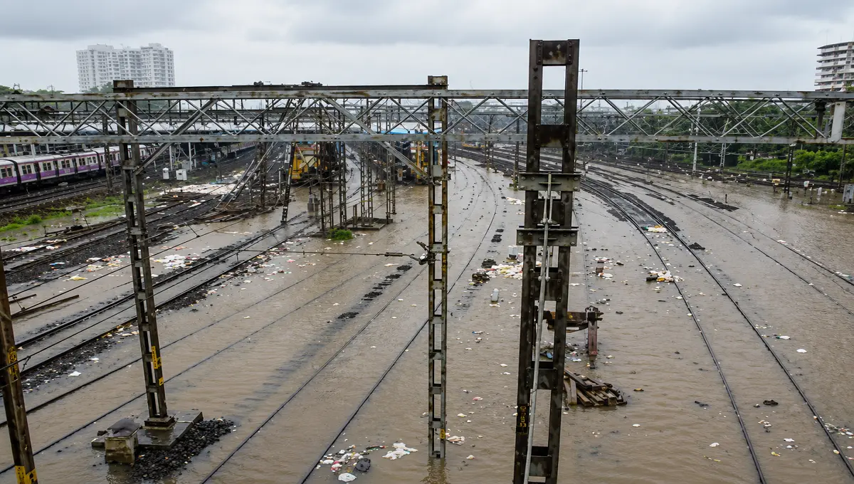 Mumbai Rains Disrupt Train Services