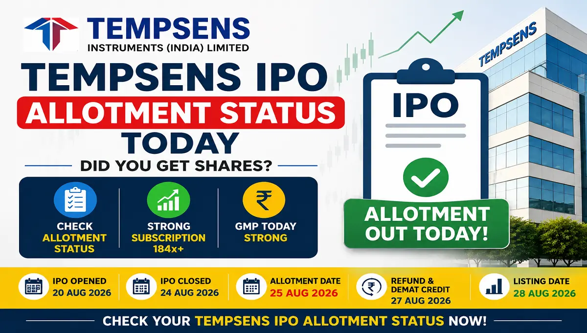 Tempsens IPO Allotment Status Today 2026